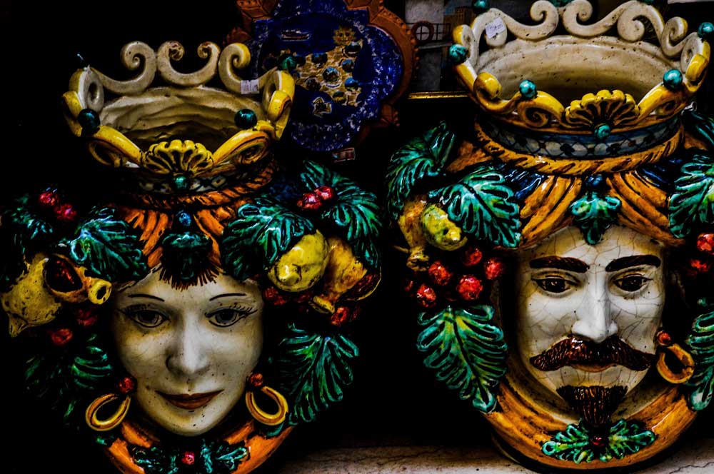 Taormina's Moor's heads