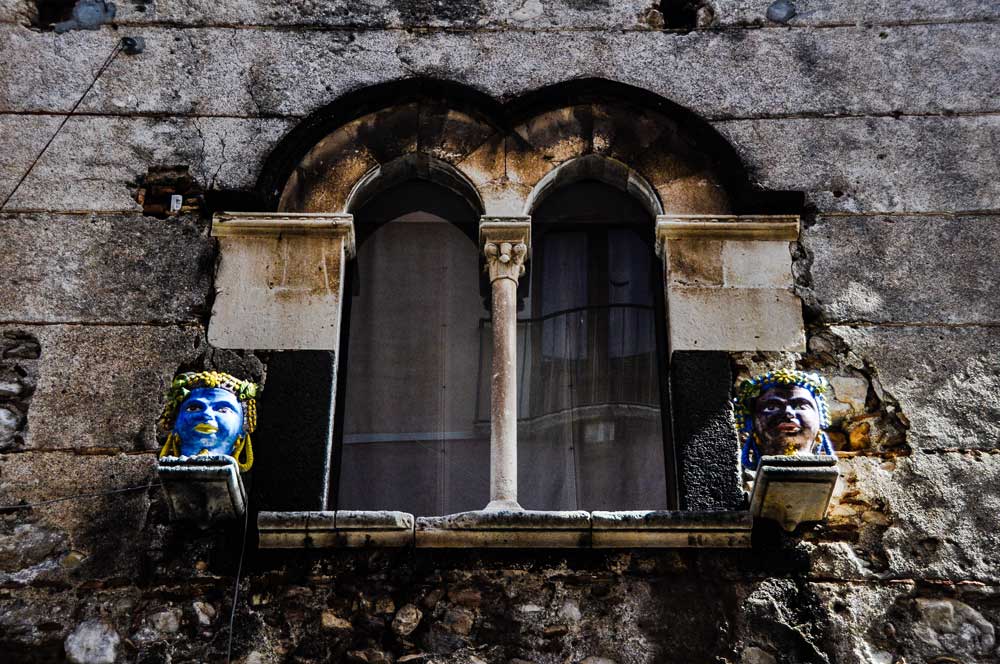 Taormina's Moor's heads