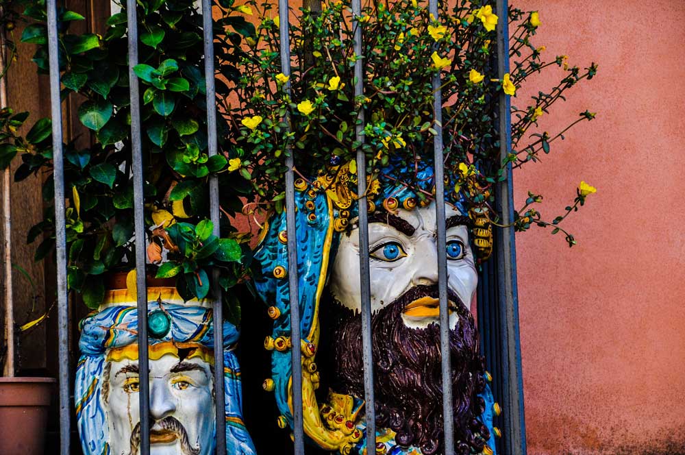 Taormina's Moor's heads