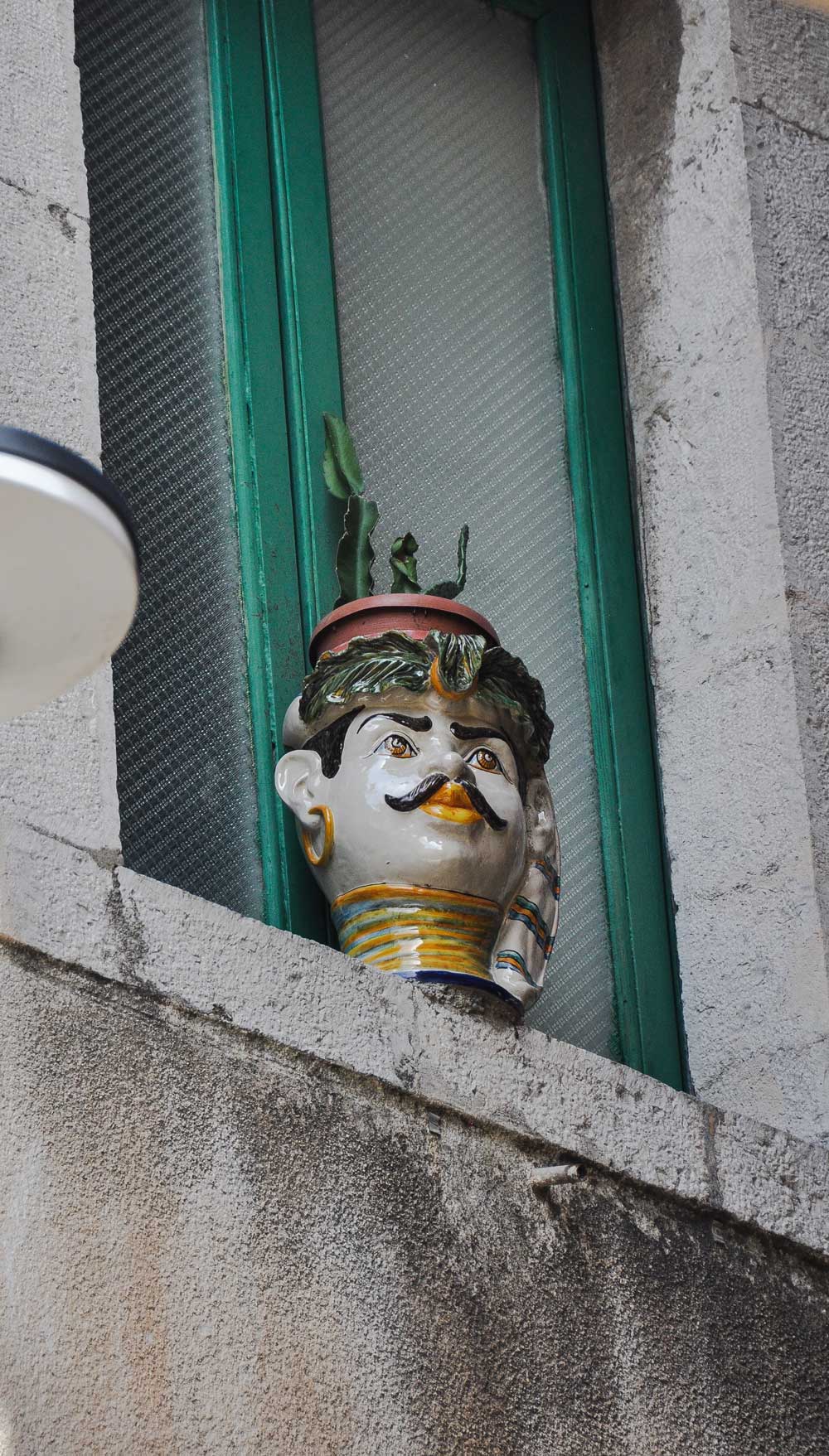 Taormina's Moor's heads